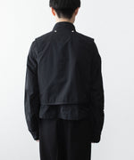 画像をギャラリービューアに読み込む, ANTHEM A アンセム エーのDOCKING NYLON SHORT BLOUSON - BLACKの公式通販サイトsession福岡セレクトショップ
