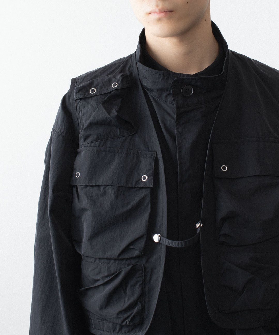 ANTHEM A アンセム エーのDOCKING NYLON SHORT BLOUSON - BLACKの公式通販サイトsession福岡セレクトショップ