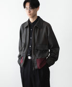 画像をギャラリービューアに読み込む, ANTHEM A アンセムエーのCRACK TERRY BLOUSONのBROWN 公式通販サイトsession福岡セレクトショップ
