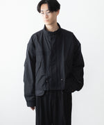 画像をギャラリービューアに読み込む, ANTHEM A アンセム エーのDOCKING NYLON SHORT BLOUSON - BLACKの公式通販サイトsession福岡セレクトショップ
