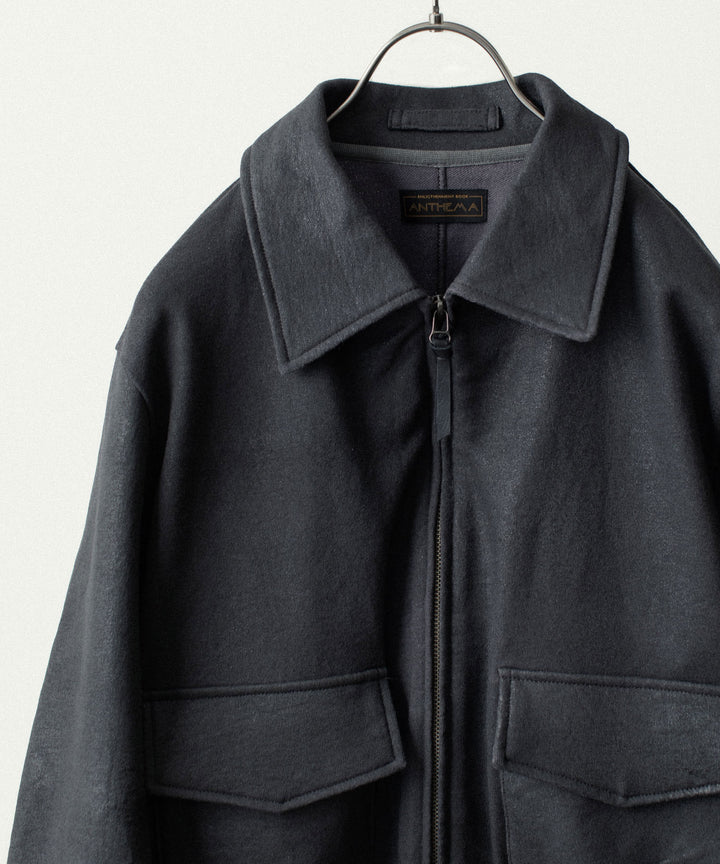 ANTHEM A アンセムエーのCRACK TERRY BLOUSONのBLUE GRAY 公式通販サイトsession福岡セレクトショップ
