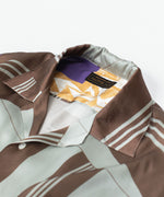 画像をギャラリービューアに読み込む, ANTHEM A-アンセムエーのCOLLAGE PRINTED OPEN COLLAR SHIRTのSAGE GREENの公式通販サイトsession福岡セレクトショップ
