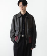 画像をギャラリービューアに読み込む, ANTHEM A アンセムエーのCRACK TERRY BLOUSONのBROWN 公式通販サイトsession福岡セレクトショップ
