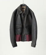 画像をギャラリービューアに読み込む, ANTHEM A アンセムエーのCRACK TERRY BLOUSONのBROWN 公式通販サイトsession福岡セレクトショップ
