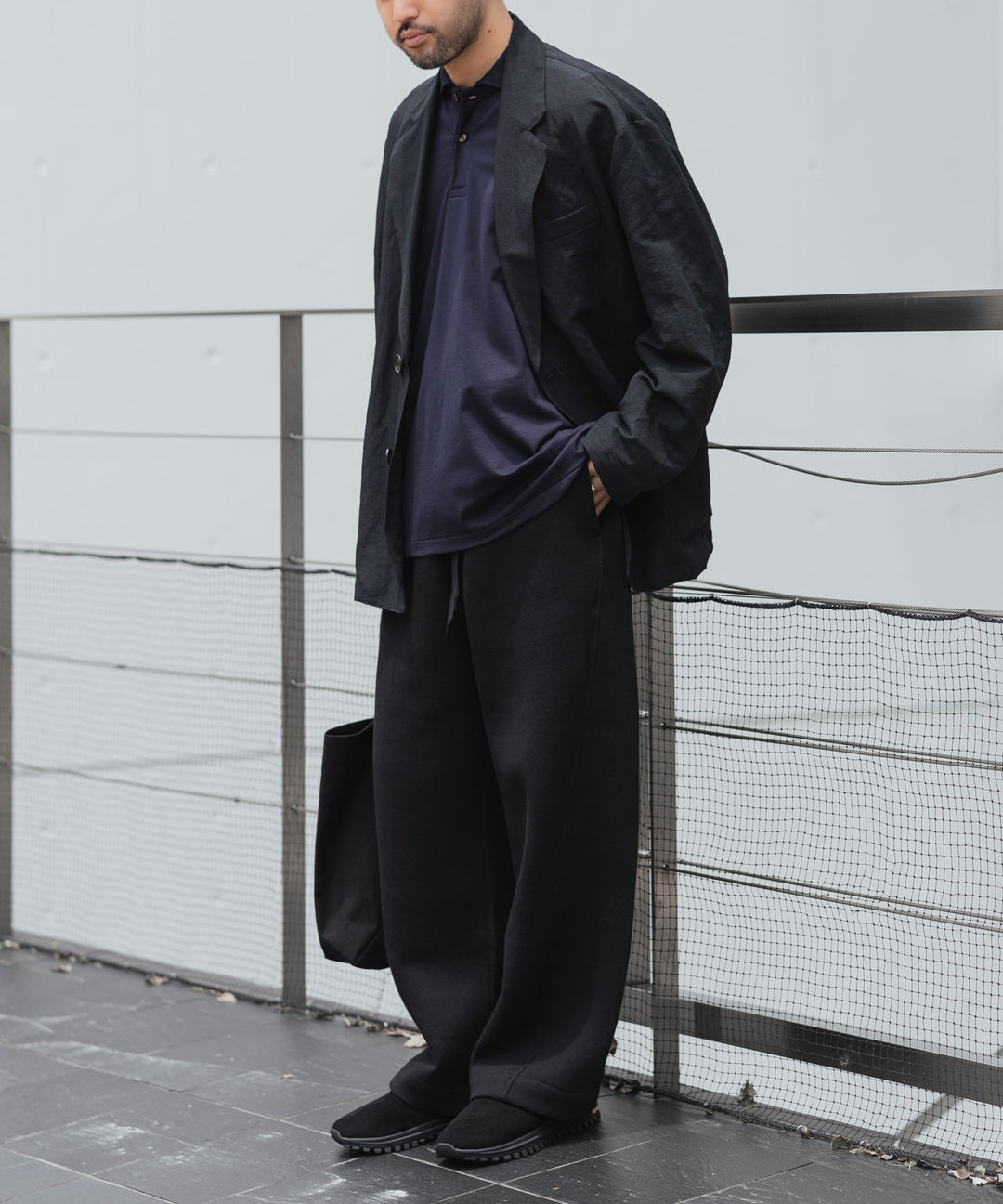 ssstein(シュタイン)のCOTTON DOUBLE KNIT TWIST SEAM PANTS - BLACKの公式通販サイトsession福岡セレクトショップ