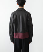 画像をギャラリービューアに読み込む, ANTHEM A アンセムエーのCRACK TERRY BLOUSONのBROWN 公式通販サイトsession福岡セレクトショップ
