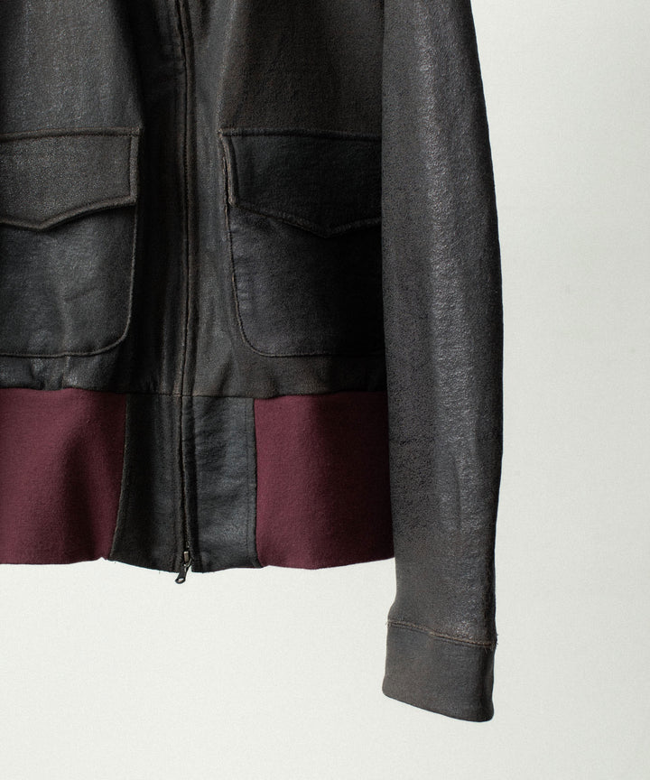 ANTHEM A アンセムエーのCRACK TERRY BLOUSONのBROWN 公式通販サイトsession福岡セレクトショップ
