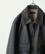 画像をギャラリービューアに読み込む, ANTHEM A アンセムエーのCRACK TERRY BLOUSONのBROWN 公式通販サイトsession福岡セレクトショップ
