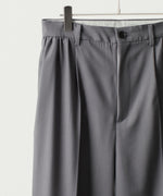 画像をギャラリービューアに読み込む, ANTHEM A アンセム エーのWOOL TROPICAL SIDE GATHER SLACKSの公式通販サイトsession福岡セレクトショップ
