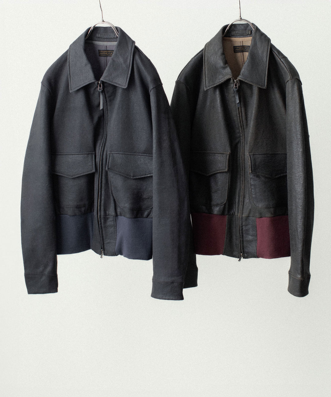 ANTHEM A アンセムエーのCRACK TERRY BLOUSONのBLUE GRAY 公式通販サイトsession福岡セレクトショップ