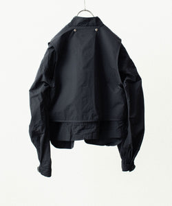 ANTHEM A / アンセムエー】DOCKING NYLON SHORT BLOUSON - BLACK