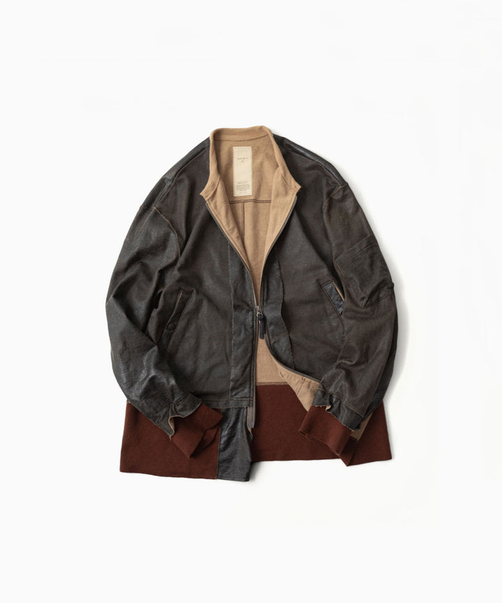 ANTHEM Aアンセムエー のCRACK TERRY MILITARY BLOUSON - BROWNの公式通販サイトsession福岡セレクトショップ