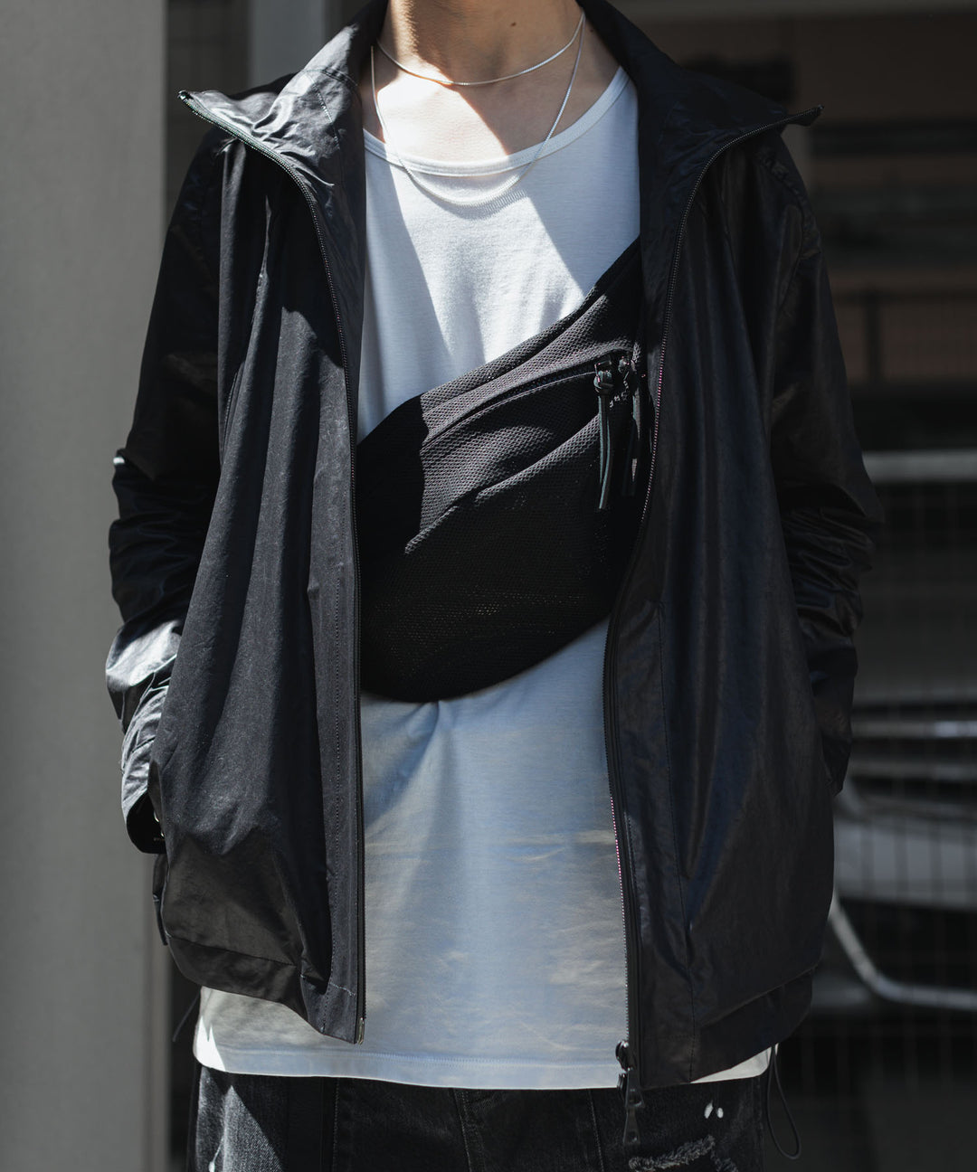 KaILI(カイリ)×awasaのCOTTON MESH WAIST POUCH - BLACKの公式通販サイトsession福岡セレクトショップ