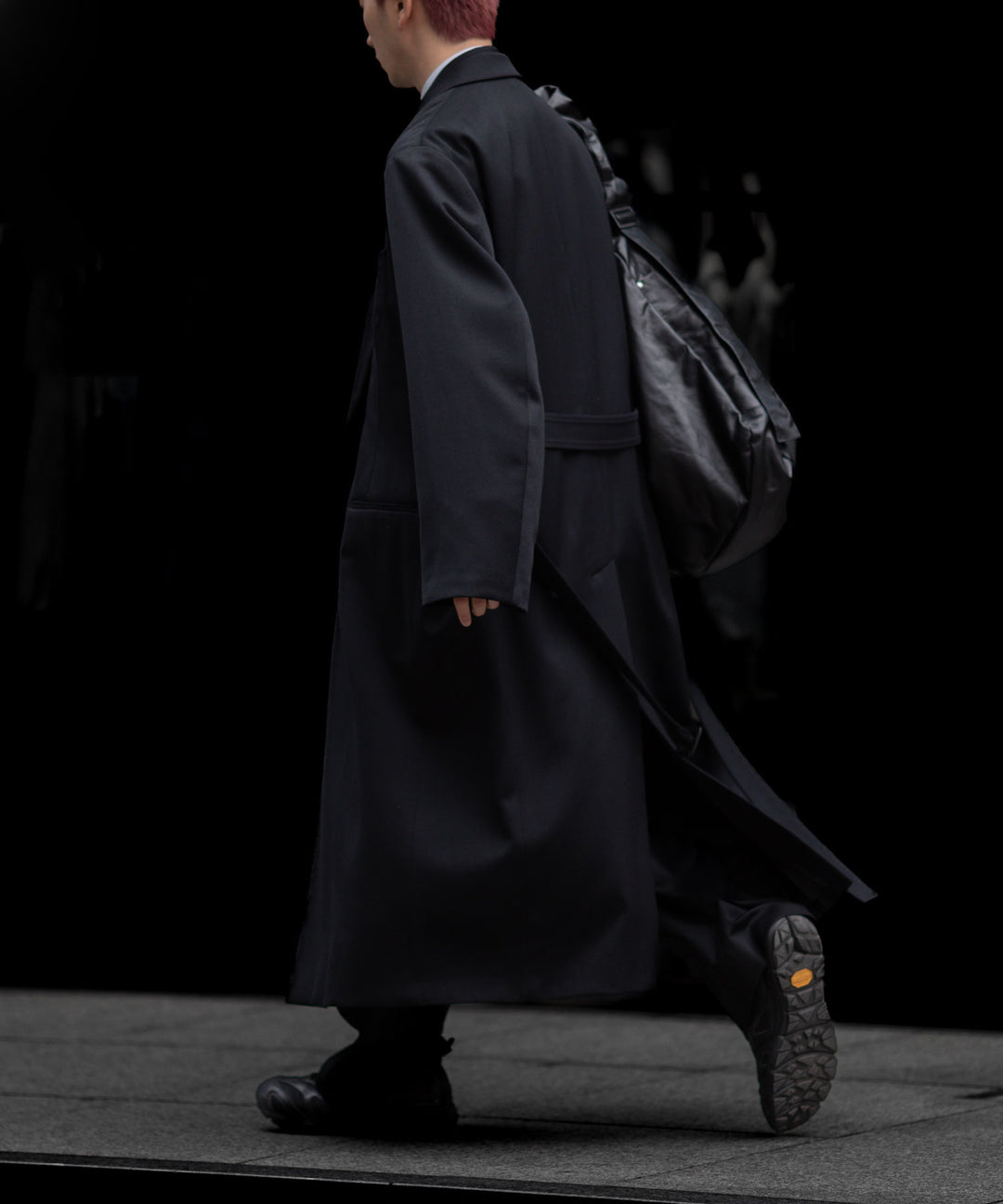 ssstein(シュタイン)のW/SI SATIN PEAK LAPEL LONG COAT - BLACKの公式通販サイトsession福岡セレクトショップ