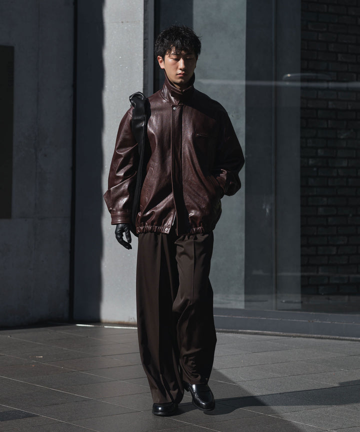 ssstein(シュタイン)のCOW LEATHER VINTAGE ZIP JACKET - BROWNの公式通販サイトsession福岡セレクトショップ