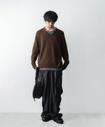 画像をギャラリービューアに読み込む, CODA コーダ BROWN SHRUNKEN V-NECK PULLOVERのBROWN 公式通販サイトsession福岡セレクトショップ
