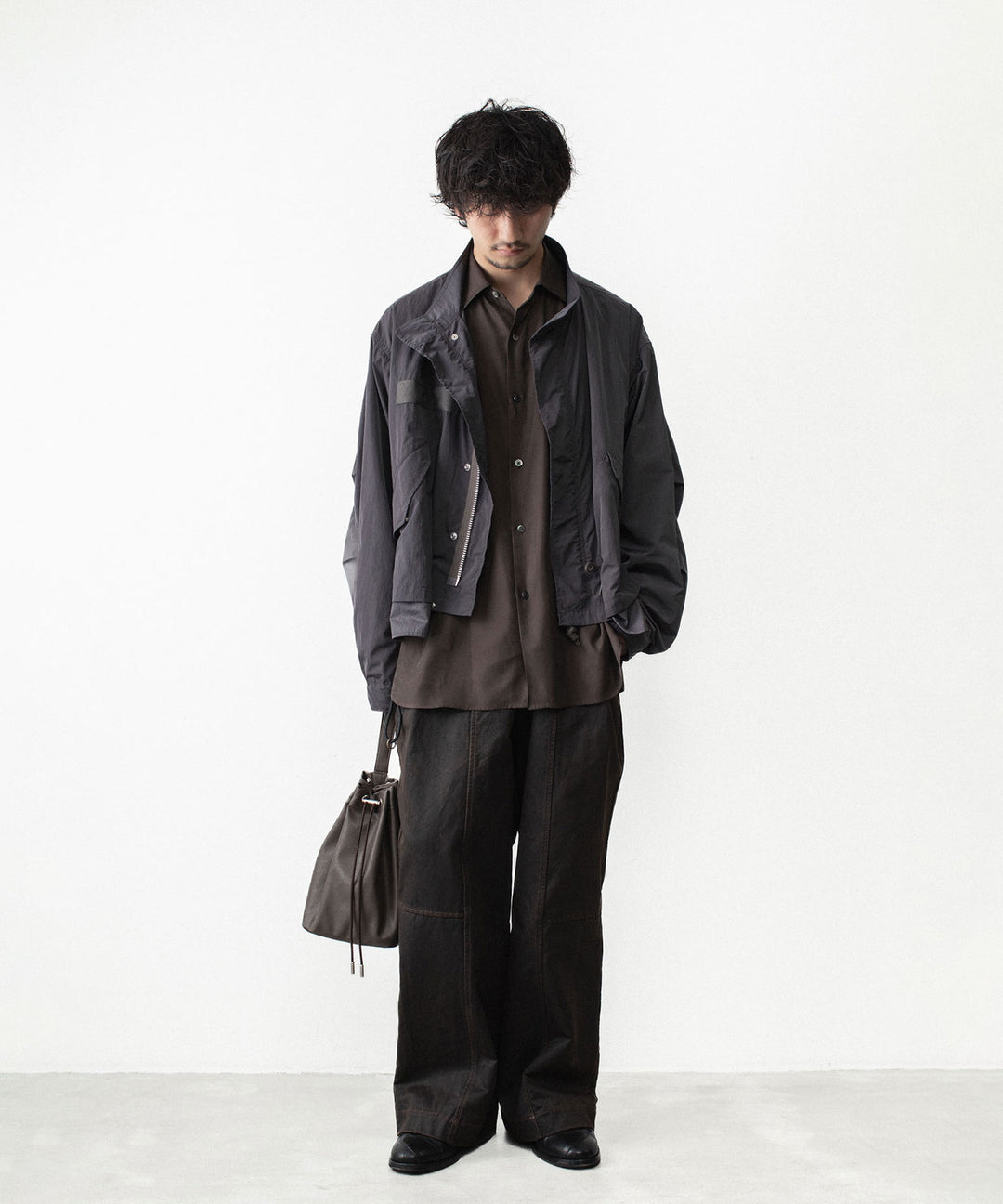 ANTHEM A アンセムエー WAX COATING NO-BRAINER PANTSのBROWN 公式通販サイトsession福岡セレクトショップ