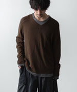 画像をギャラリービューアに読み込む, CODA コーダ BROWN SHRUNKEN V-NECK PULLOVERのBROWN 公式通販サイトsession福岡セレクトショップ
