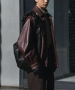 画像をギャラリービューアに読み込む, ssstein(シュタイン)のCOW LEATHER VINTAGE ZIP JACKET - BROWNの公式通販サイトsession福岡セレクトショップ
