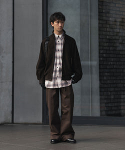 ssstein / シュタイン】COW NUBUCK SWING TOP JACKET - DARK BROWN