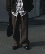 画像をギャラリービューアに読み込む, ssstein(シュタイン)のBRUSHED CHINO ONE TUCK WIDE PANTS - BROWNの公式通販サイトsession福岡セレクトショップ
