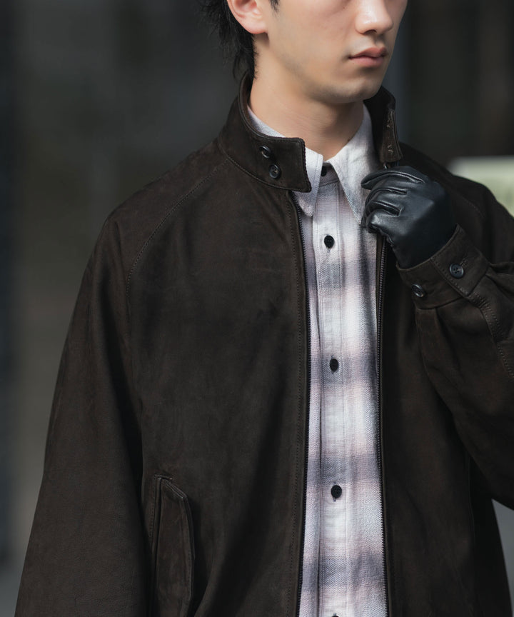 ssstein(シュタイン)のCOW NUBUCK SWING TOP JACKET - DARK BROWNの公式通販サイトsession福岡セレクトショップ