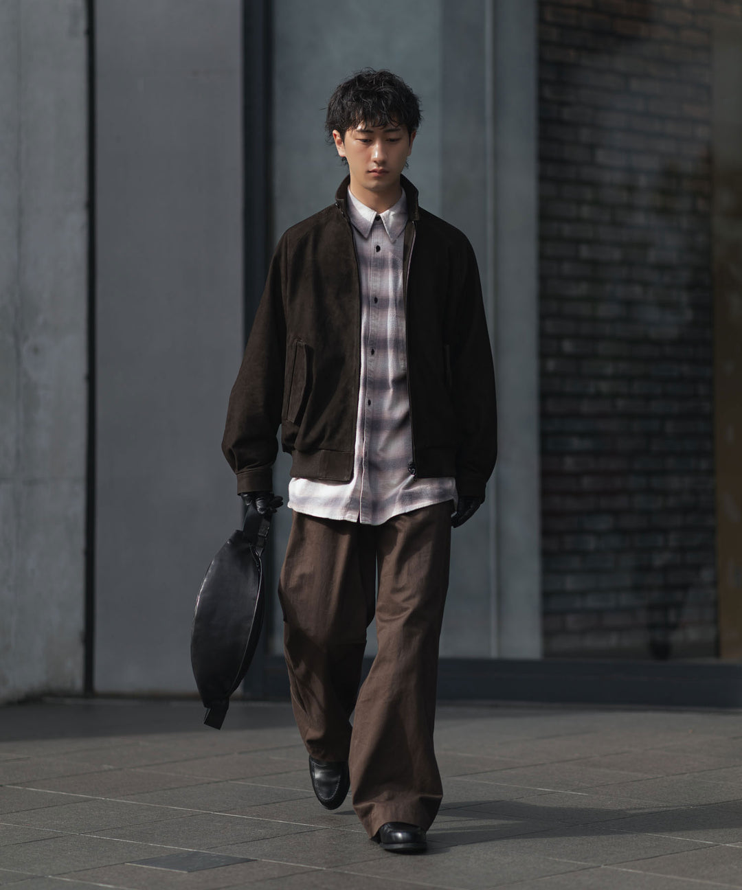 【 VEIN 】ORGANIC COTTON OMBRE CHECK L/S SHIRT - C.GRAY公式通販サイトsession福岡セレクトショップ