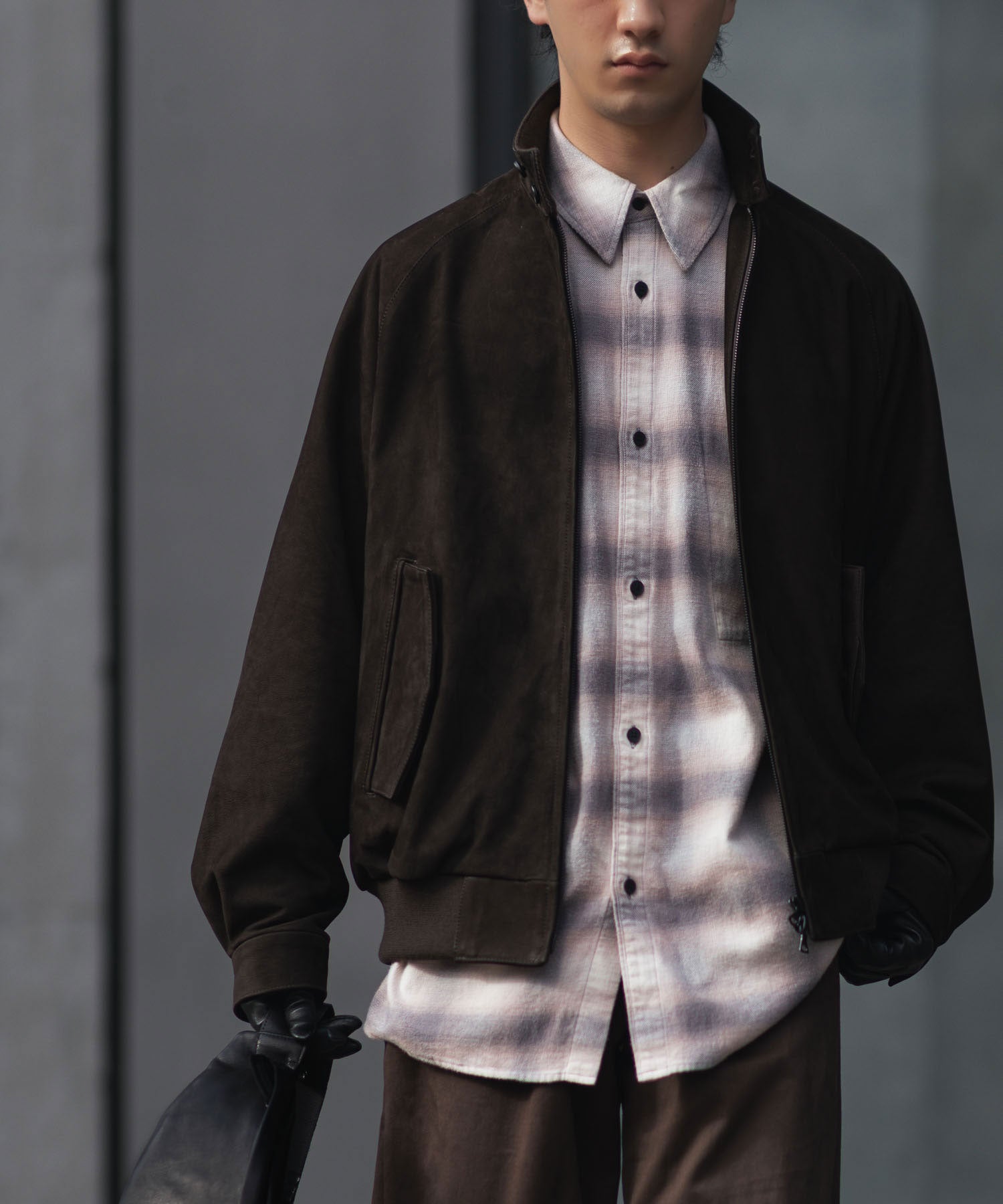 ssstein(シュタイン)のCOW NUBUCK SWING TOP JACKET - DARK BROWNの公式通販サイトsession福岡セレクトショップ