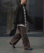 画像をギャラリービューアに読み込む, ssstein(シュタイン)のBRUSHED CHINO ONE TUCK WIDE PANTS - BROWNの公式通販サイトsession福岡セレクトショップ
