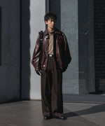 画像をギャラリービューアに読み込む, ssstein(シュタイン)のCOW LEATHER VINTAGE ZIP JACKET - BROWNの公式通販サイトsession福岡セレクトショップ
