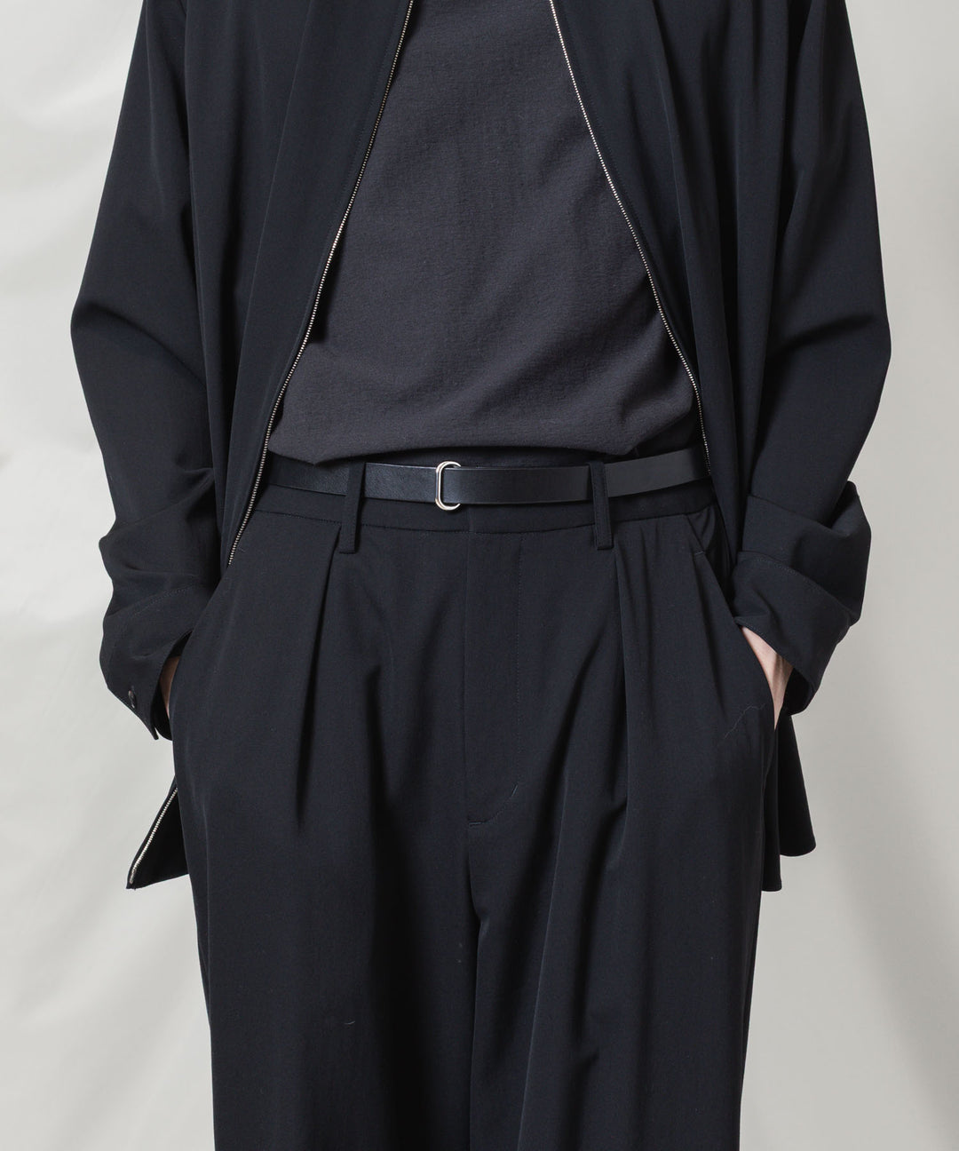 ATTACHMENT アタッチメントのCOW LEATHER BUCKLE LESS BELT の公式通販サイトsession福岡セレクトショップ