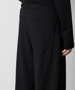 画像をギャラリービューアに読み込む, ATTACHMENT アタッチメントのPE STRETCH RIB WIDE LOUNGE TROUSERS - BLACK 公式通販サイトsession福岡セレクトショップ
