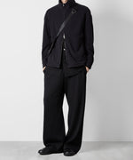 画像をギャラリービューアに読み込む, ATTACHMENT アタッチメントのPE STRETCH RIB WIDE LOUNGE TROUSERS - BLACK 公式通販サイトsession福岡セレクトショップ
