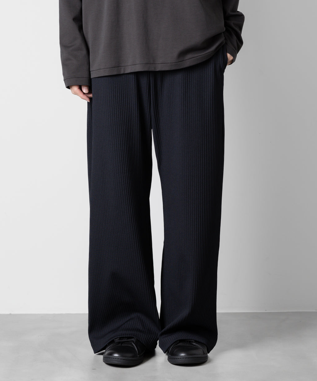 ATTACHMENT アタッチメントのPE STRETCH RIB WIDE LOUNGE TROUSERS - D.NAVY 公式通販サイトsession福岡セレクトショップ