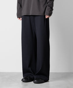 ATTACHMENT アタッチメントのPE STRETCH RIB WIDE LOUNGE TROUSERS - D.NAVY 公式通販サイトsession福岡セレクトショップ