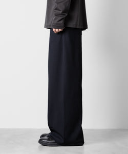 ATTACHMENT アタッチメントのPE STRETCH RIB WIDE LOUNGE TROUSERS - D.NAVY 公式通販サイトsession福岡セレクトショップ