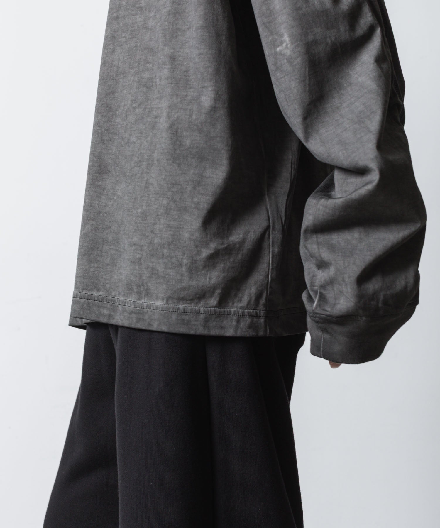 VEIN ヴェインの100/3 SUEDE JERSEY COLD DYED VESSEL L/S TEE - GRAYの公式通販サイトsession福岡セレクトショップ