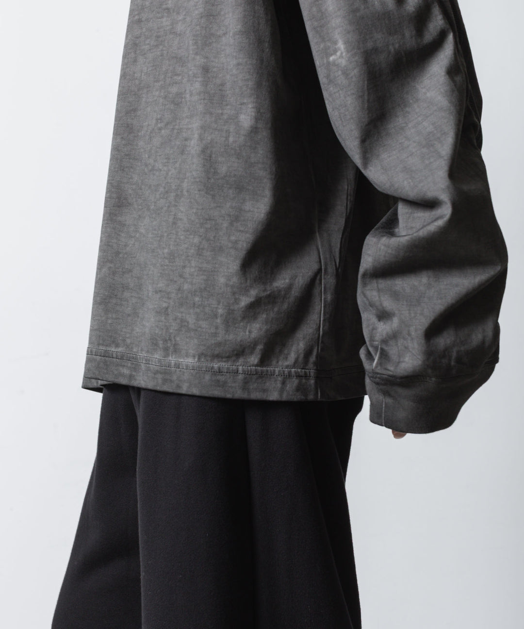 VEIN ヴェインの100/3 SUEDE JERSEY COLD DYED VESSEL L/S TEE - GRAYの公式通販サイトsession福岡セレクトショップ