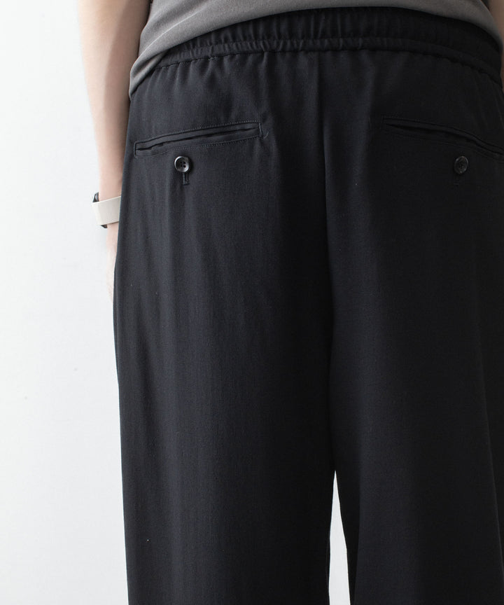 ATTACHMENT アタッチメントの2/90 WO TWIST TWILL EASY TROUSERS - BLACKの公式通販サイトsession福岡セレクトショップ