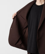 画像をギャラリービューアに読み込む, ATTACHMENT アタッチメントのPE STRETCH DOUBLE CLOTH OVERSIZED 2B JACKET - BROWN 公式通販サイトsession福岡セレクトショップ
