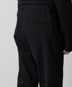 ATTACHMENT アタッチメントのNY/CO STRETCH JERSEY REGULAR FIT EASY TROUSERS - BLACK 公式通販サイトsession福岡セレクトショップ