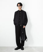 画像をギャラリービューアに読み込む, ATTACHMENT アタッチメントのCOTTON DOUBLE FACE LOUNGE TROUSERS - BLACKの公式通販サイトsession福岡セレクトショップ
