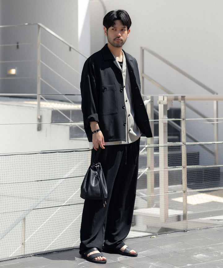 ATTACHMENT アタッチメントのSMOOTH LEATHER SLIDE SANDAL - BLACKの公式通販サイトsession福岡セレクトショップ