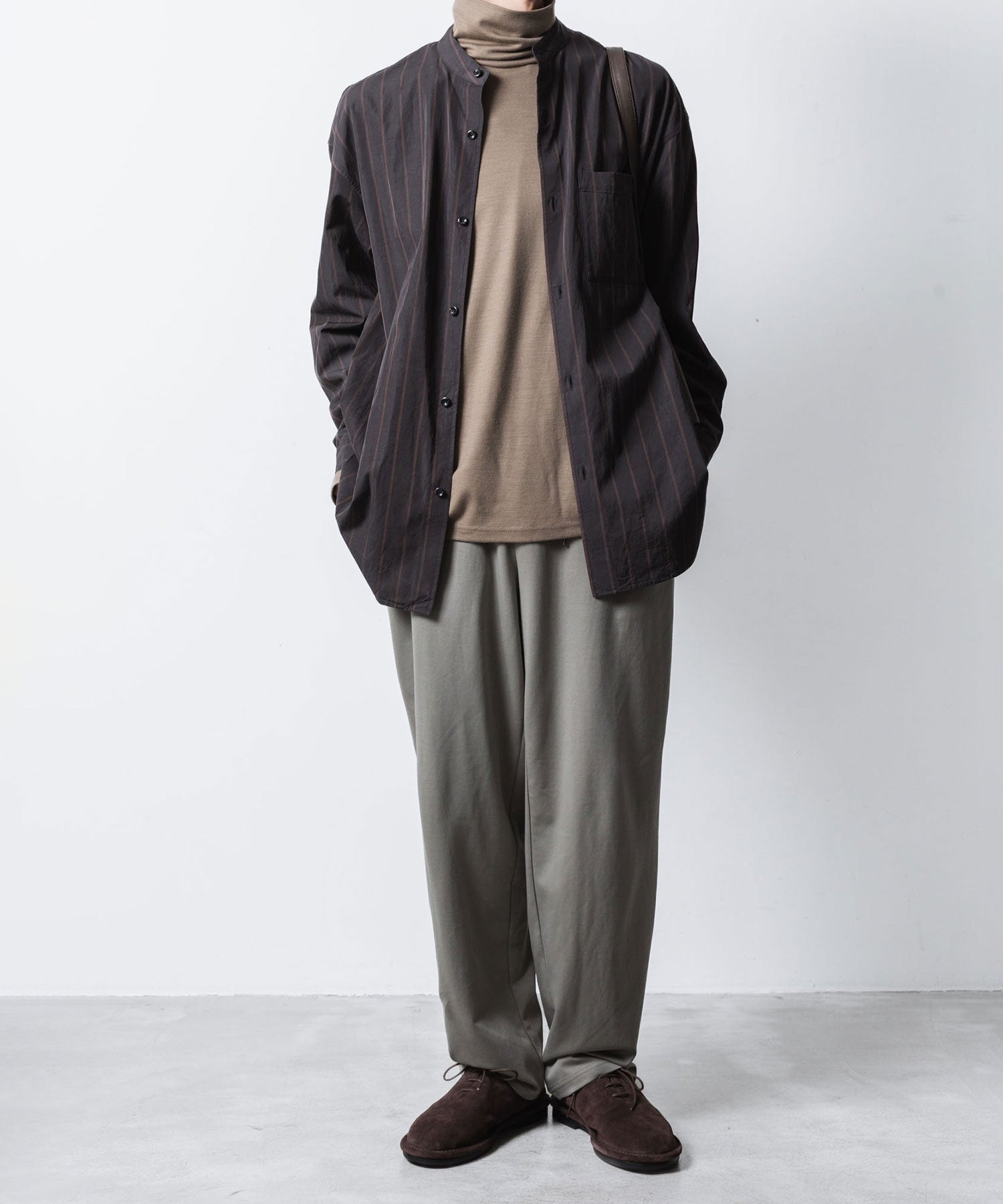 ATTACHMENT アタッチメントのCOTTON DOUBLE FACE LOUNGE TROUSERS - L.KH GRAYの公式通販サイトsession福岡セレクトショップ