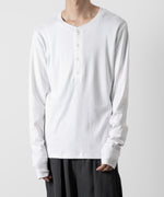 画像をギャラリービューアに読み込む, ATTACHMENT アタッチメントのSVIN CO RIB HENLEY NECK L/S TEE - WHITE 公式通販サイトsession福岡セレクトショップ
