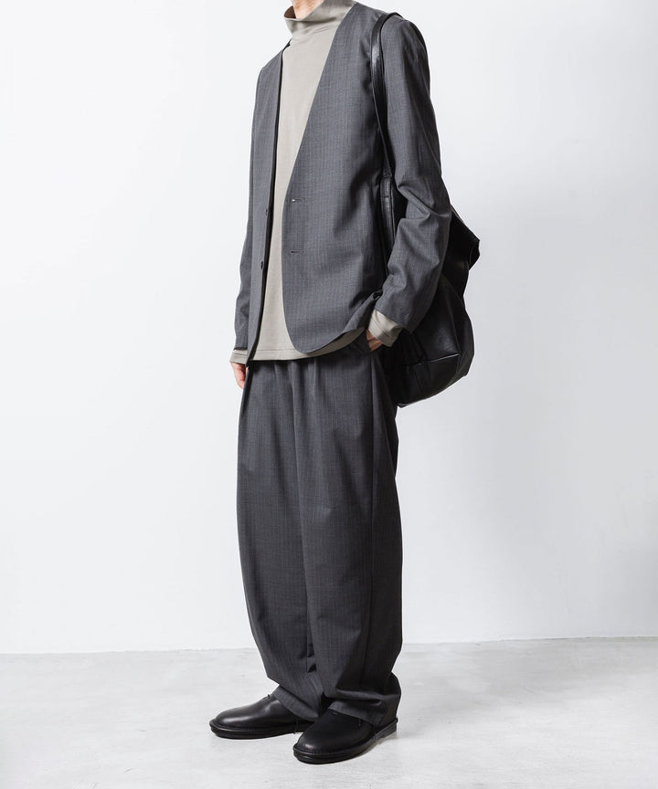 ATTACHMENT アタッチメントのCOTTON DOUBLE FACE SLIM FIT HIGHNECK L/S TEE - L.KH GRAYの公式通販サイトsession福岡セレクトショップ
