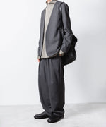 画像をギャラリービューアに読み込む, ATTACHMENT アタッチメントのCOTTON DOUBLE FACE SLIM FIT HIGHNECK L/S TEE - L.KH GRAYの公式通販サイトsession福岡セレクトショップ
