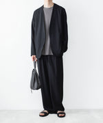 画像をギャラリービューアに読み込む, ATTACHMENT アタッチメントの2/90 WO TWIST TWILL COLLARLESS JKT - BLACKの公式通販サイトsession福岡セレクトショップ

