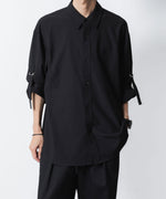 画像をギャラリービューアに読み込む, ATTACHMENT アタッチメントのPE/RY STRETCH TROPICAL STRAP SLEEVE L/S SHIRT - BLACKの公式通販サイトsession福岡セレクトショップ
