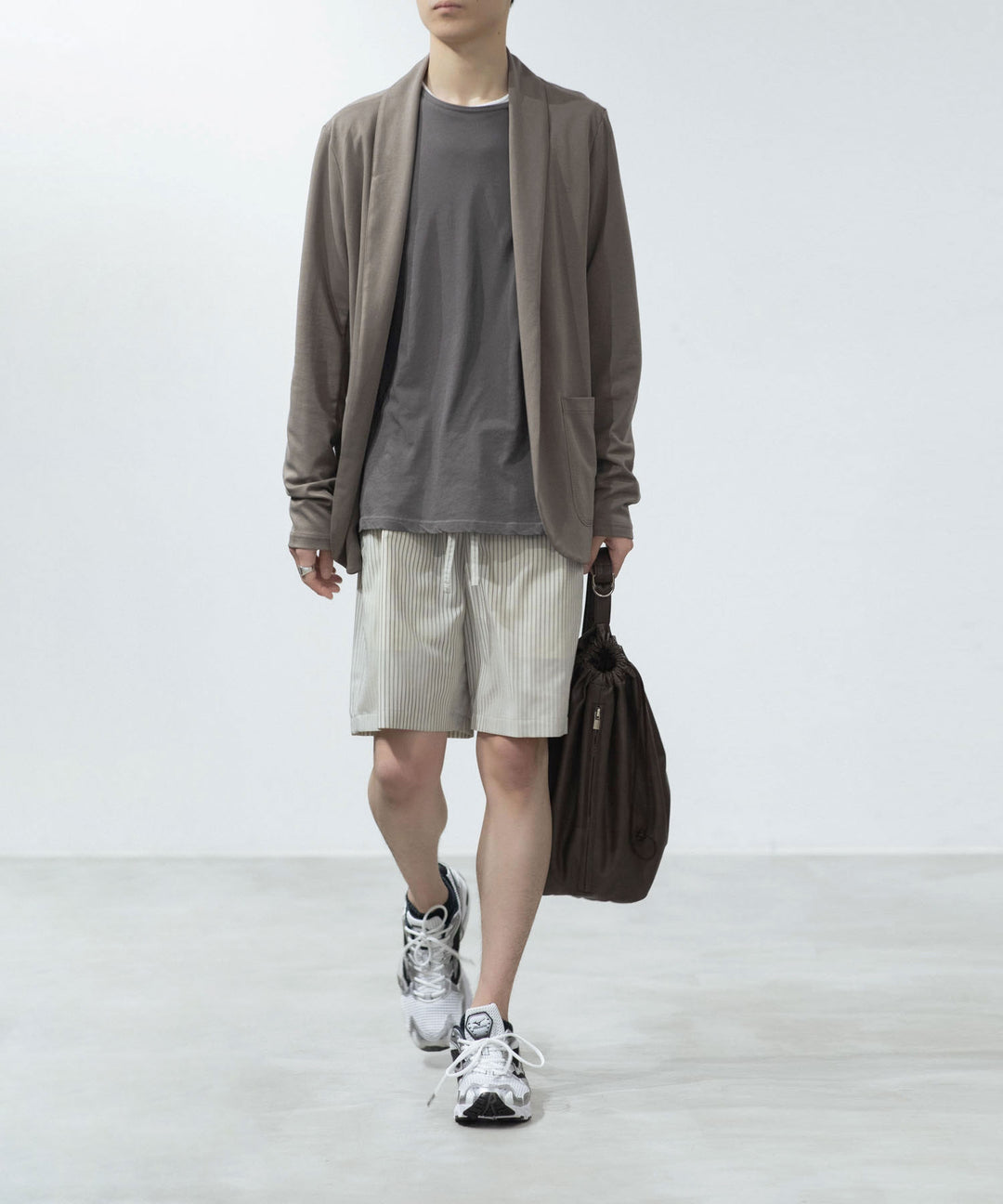 ATTACHMENT アタッチメントのWO/PE STRIPE EASY SHORTS - S.GRAYの公式通販サイトsession福岡セレクトショップ